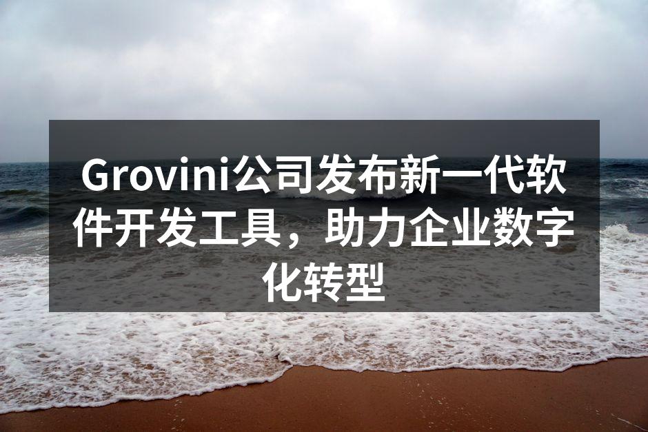 Grovini公司发布新一代软件开发工具
